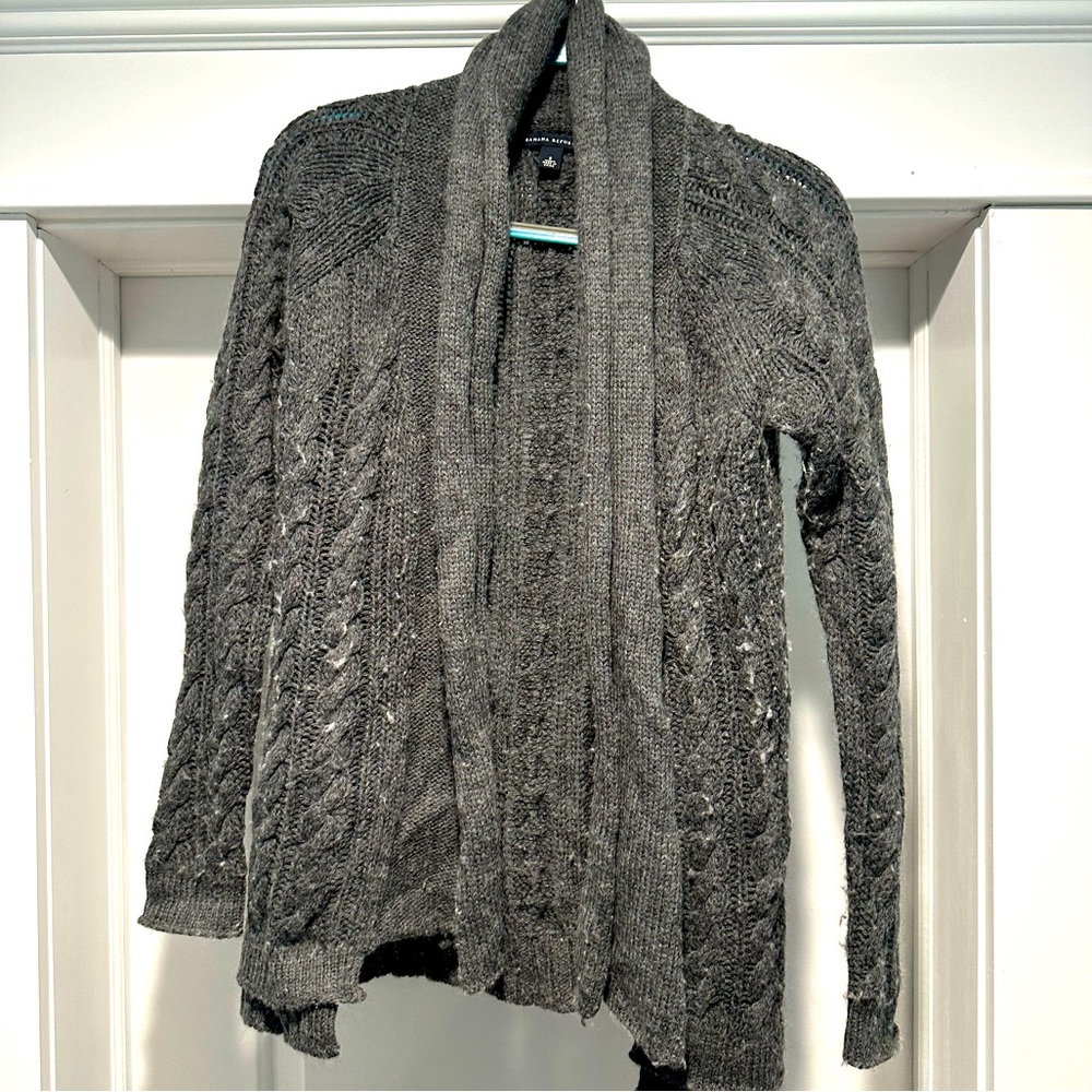 Banana Republic Long Grey Wool Sweater
